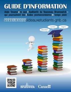 GUIDE D'INFORMATION 2020-2021 | aideauxetudiants.gnb.ca qui poursuivent des études postsecondaires à temps plein - Gouvernement du Nouveau-Brunswick