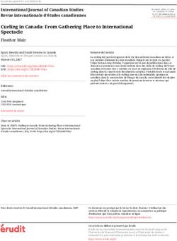 Curling in Canada: From Gathering Place to International Spectacle - Érudit