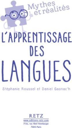 LANGUES L'APPRENTISSAGE DES - et r&eacute;al