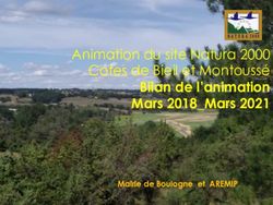 Bilan de l'animation Mars 2018_Mars 2021 - Animation du site Natura 2000 Cotes de Bieil et Montouss&eacute;