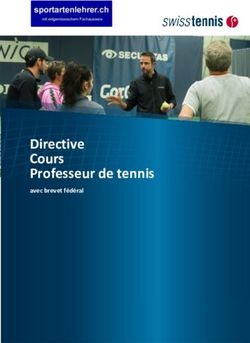 Directive Cours Professeur de tennis - avec brevet fédéral
