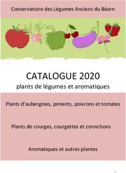 CATALOGUE 2020 plants de légumes et aromatiques - Conservatoire des Légumes Anciens du Béarn - Conservatoire des ...