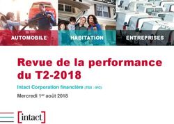 Revue de la performance du T2-2018 - Intact Corporation financière (TSX : IFC) Mercredi 1er août 2018