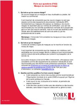 Foire aux questions (FAQ) Masque ou couvre-visage - Better Together