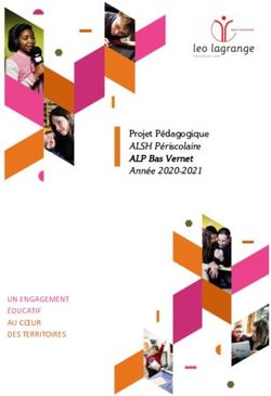 UN ENGAGEMENT ÉDUCATIF AU CŒUR DES TERRITOIRES - Projet Pédagogique ALSH Périscolaire ALP Bas Vernet Année 2020-2021