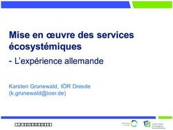 Mise en oeuvre des services &eacute;cosyst&eacute;miques - L'exp&eacute;rience allemande Karsten Grunewald, I&Ouml;R Dresde () - Sciences naturelles ...
