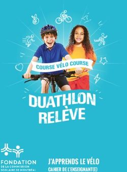 J'APPRENDS LE VÉLO CAHIER DE L'ENSEIGNANT(E) - Duathlon Relève