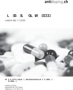 Liste des interdictions 2020