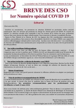 BREVE DES CSO 1er Num&eacute;ro sp&eacute;cial COVID 19 - Editorial - FORCE