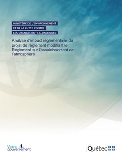 Analyse d'impact r&eacute;glementaire du projet de r&egrave;glement modifiant le R&egrave;glement sur l'assainissement de l'atmosph&egrave;re