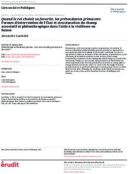 Quand le roi choisit sa favorite, les pr&eacute;tendantes grimacent. Formes d'intervention de l'&Eacute;tat et structuration du champ associatif et ...