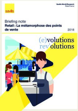 Cof (e)volutions rev'olutions - Briefing note Retail : La métamorphose des points de vente - Savills