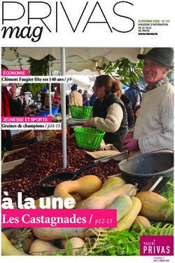 &Agrave; la une Les Castagnades / p12-13 - &Eacute;CONOMIE - Mairie de Privas