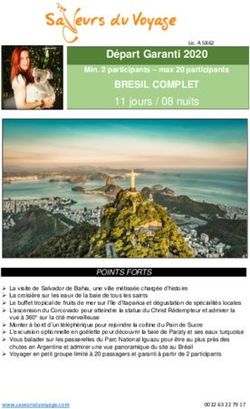 Départ Garanti 2020 - Saveurs du Voyage