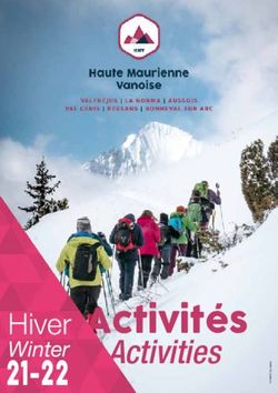 Activit&eacute;s Activities Hiver