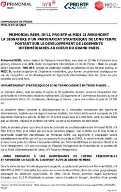 PRIMONIAL REIM, IN'LI, PRO BTP et MIDI 2I ANNONCENT LA SIGNATURE D'UN PARTENARIAT STRATEGIQUE DE LONG TERME PORTANT SUR LE DEVELOPPEMENT DE ...