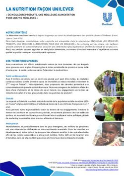 La nutrition fa&ccedil;on Unilever - Unilever Pro Nutrition Sante