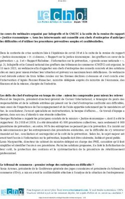 Au cours du webinaire organisé par Infogreffe et le CNGTC à la suite de la remise du rapport " Justice économique ", tous les intervenants ont ...