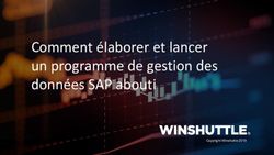 Comment élaborer et lancer un programme de gestion des données SAP abouti - Winshuttle