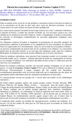 Théorie des écosystèmes & Corporate Venture Capital (CVC)