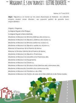 Migrant.E.s en transit : LETTRE OUVERTE - Migrant.E.s en transit : LETTRE OUVERTE - CRIC Charleroi