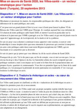 Mise en oeuvre de Santé 2020, les Villes-santé - un vecteur stratégique pour l'action Izmir (Turquie), 20 septembre 2013