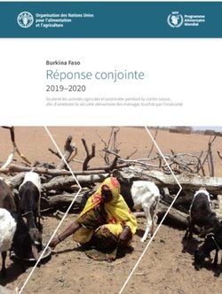 Réponse conjointe 2019-2020 - Soutenir les activités agricoles et pastorales pendant la contre-saison, afin d'améliorer la sécurité alimentaire ...