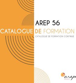 AREP 56 CATALOGUE DE FORMATION - CATALOGUE DE FORMATION CONTINUE