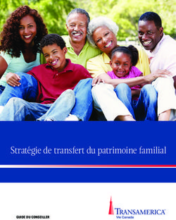 Stratégie de transfert du patrimoine familial - GUIDE DU CONSEILLER
