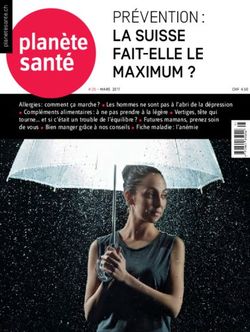 Prévention : la SuiSSe fait-elle le maximum ? - Planète Santé