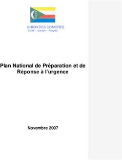 Plan National de Préparation et de Réponse à l'urgence - Novembre 2007 - UNION DES COMORES - SADC