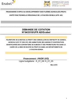 DEMANDE DE COTATION N 04/2018/UFR AD/Enabel