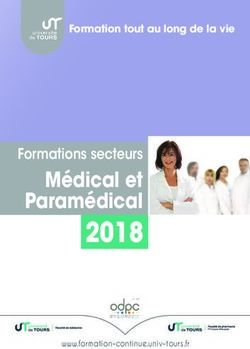 2018 Médical et Paramédical - Formation tout au long de la vie - Actusoins