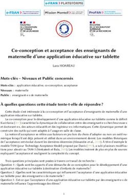 Co-conception et acceptance des enseignants de maternelle d'une application éducative sur table
