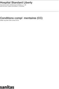 Hospital Standard Liberty Conditions complémentaires (CC)