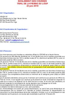 REGLEMENT DES COURSES TRAIL DE LA PIERRE DU LOUP - eRun63