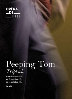 Peeping Tom Triptych DANSE - Op&eacute;ra de Lille