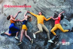 (Dé)connexions SAISON 2018 2019 - Maison de la culture Tournai