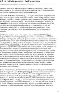 4.1 La th&eacute;orie glaciaire : bref historique - G&eacute;omorphologie de ...