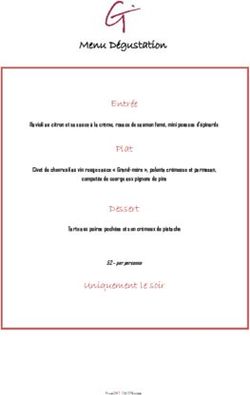 Menu D&eacute;gustation Entr&eacute;e - GINA Ristorante