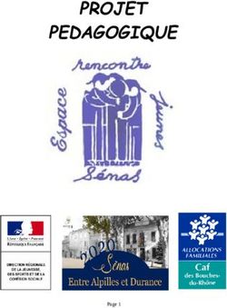 PROJET PEDAGOGIQUE - Mairie de Senas