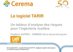 Le logiciel TARIR Un tableur d'analyse des risques pour l'ingénierie routière - Cerema