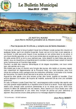 LE MOT DU MAIRE Jean-Pierre MORIN, pr&eacute;sident de la Mission Locale - Sainte Anastasie sur Issole