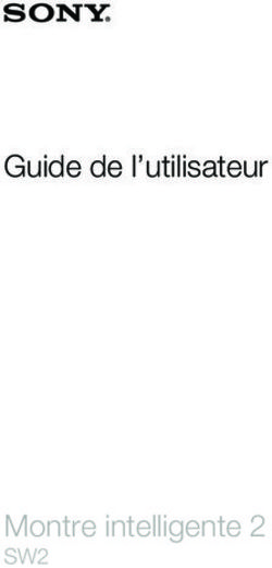 Guide de l'utilisateur - Montre intelligente 2