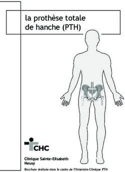 La proth&egrave;se totale de hanche (PTH) - Clinique Sainte-Elisabeth Heusy Brochure r&eacute;alis&eacute;e dans le cadre de l'Itin&eacute;raire Clinique PTH - CHC