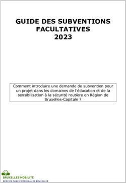 GUIDE DES SUBVENTIONS FACULTATIVES - 2023 Comment Introduire Une ...