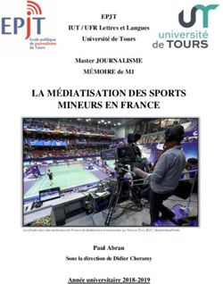 LA MÉDIATISATION DES SPORTS MINEURS EN FRANCE - FFBAD