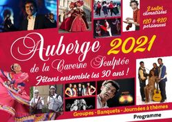 Auberge de laCaverne Sculptée Fêtons ensemble les 30 ans ! - Auberge de la caverne sculptée