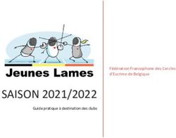 SAISON 2021/2022 F&eacute;d&eacute;ration Francophone des Cercles d'Escrime de Belgique - FFCEB