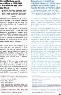 Weekly epidemiological record Relevé épidémiologique hebdomadaire - WHO | World ...